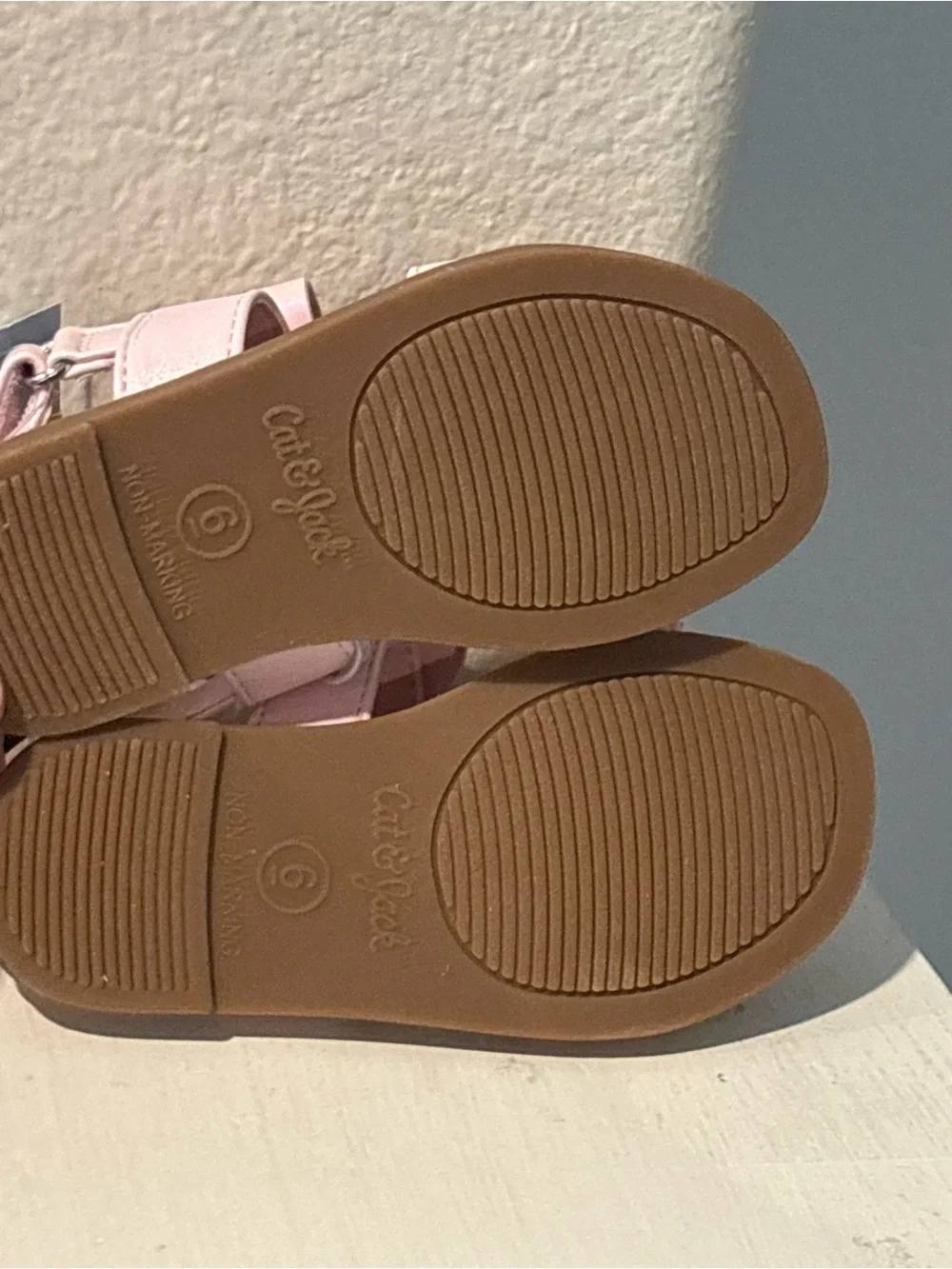 Toddler Girls' Ruby Bow Sandals Pink - Cat & Jack Toddler Child Size 6 NEW